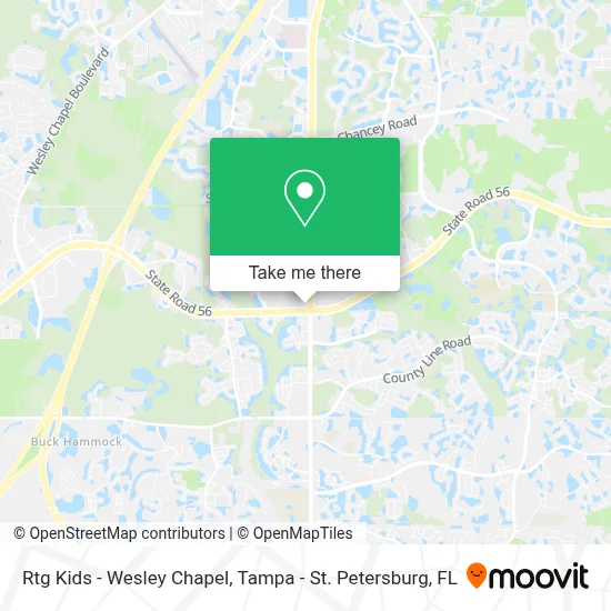 Rtg Kids - Wesley Chapel map