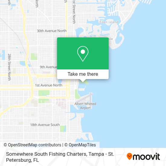 Somewhere South Fishing Charters map