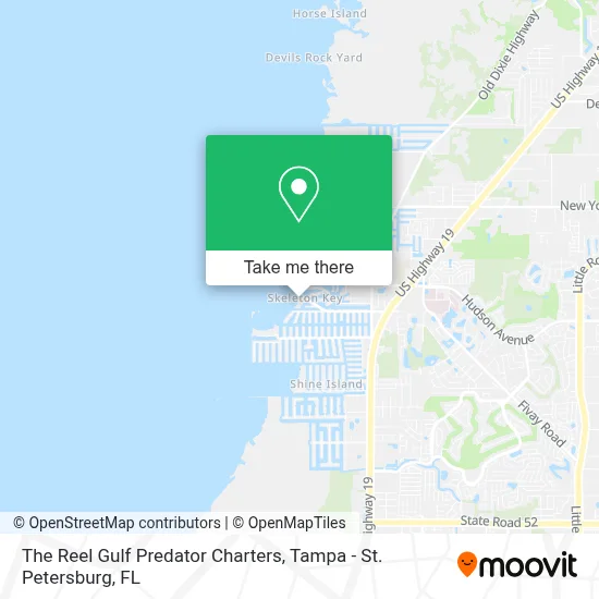 The Reel Gulf Predator Charters map