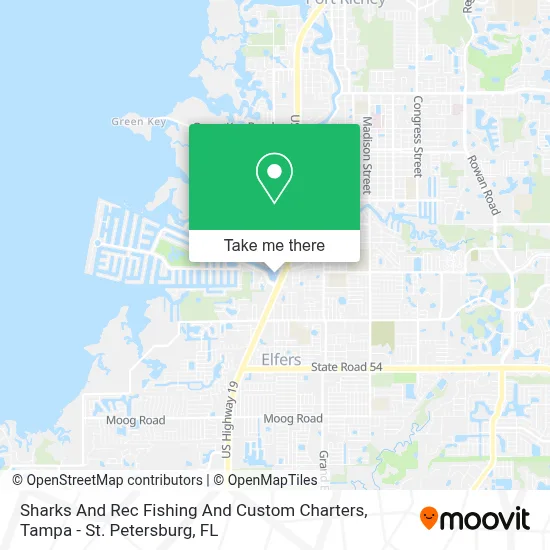Sharks And Rec Fishing And Custom Charters map