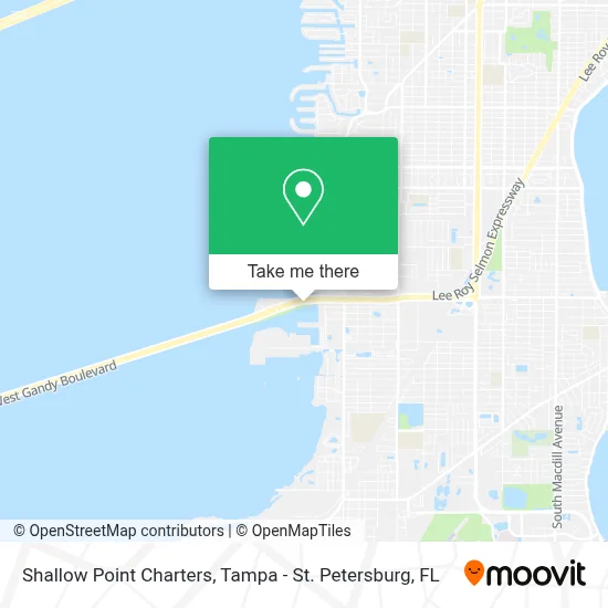 Shallow Point Charters map