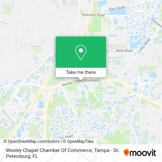 Wesley Chapel Chamber Of Commerce map