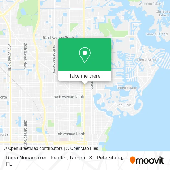 Rupa Nunamaker - Realtor map