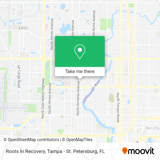 Roots In Recovery map