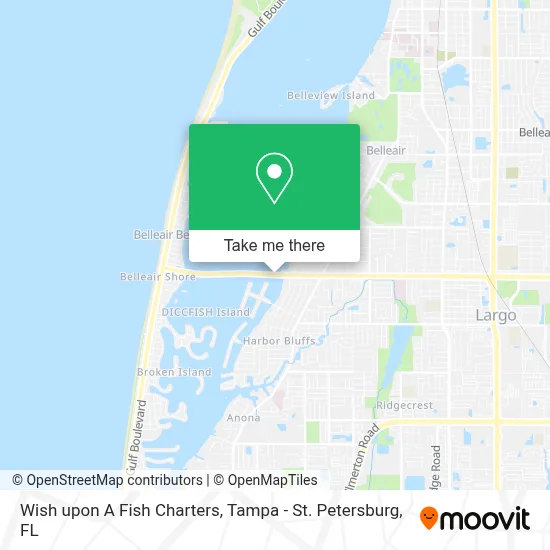 Wish upon A Fish Charters map