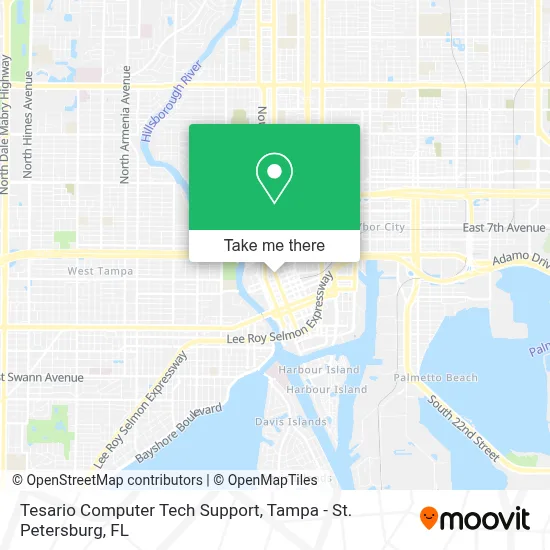 Tesario Computer Tech Support map