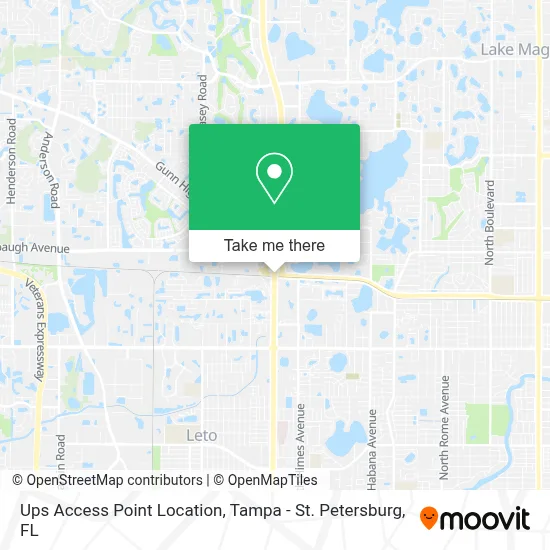 Ups Access Point Location map