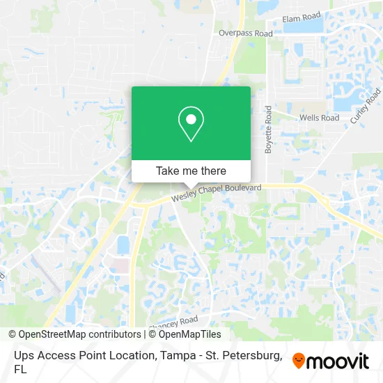 Ups Access Point Location map