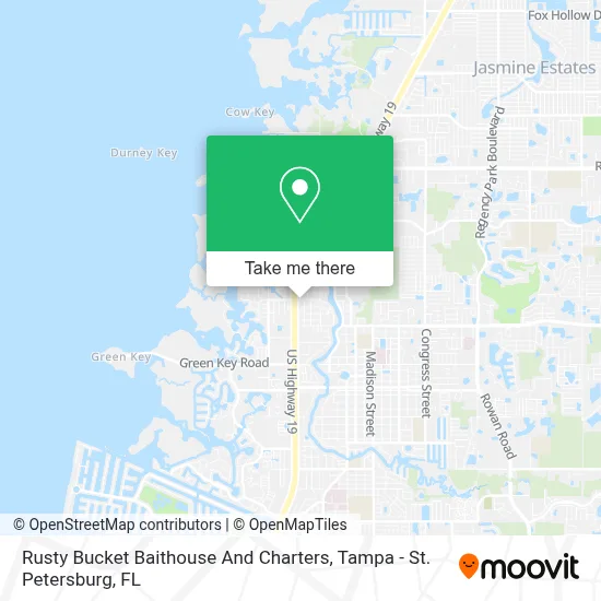 Rusty Bucket Baithouse And Charters map