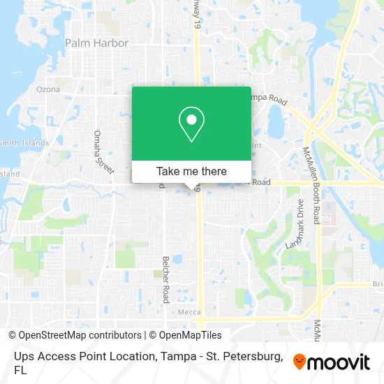 Ups Access Point Location map