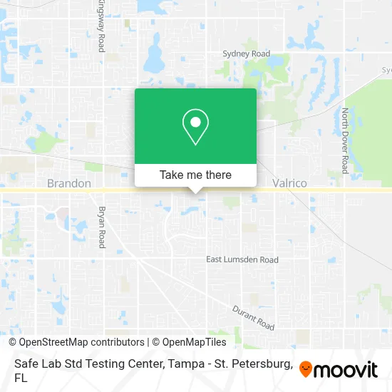 Safe Lab Std Testing Center map