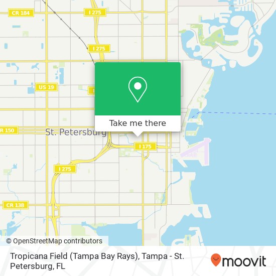 How to get to Tropicana Field (Tampa Bay Rays) in St. Petersburg