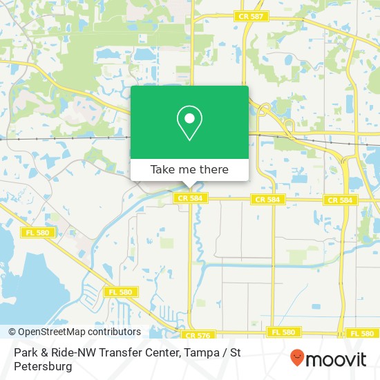 Mapa de Park & Ride-NW Transfer Center