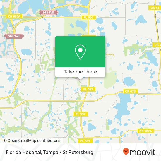 Florida Hospital map