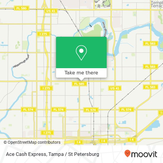 Ace Cash Express map