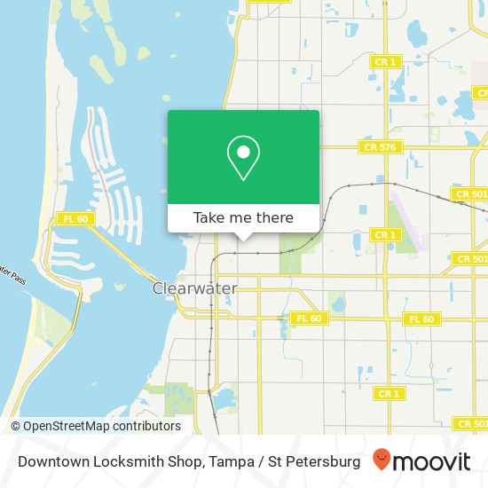 Downtown Locksmith Shop map