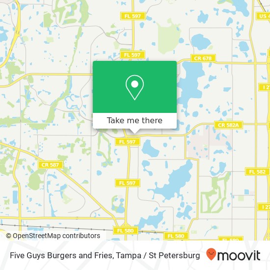 Five Guys Burgers and Fries map