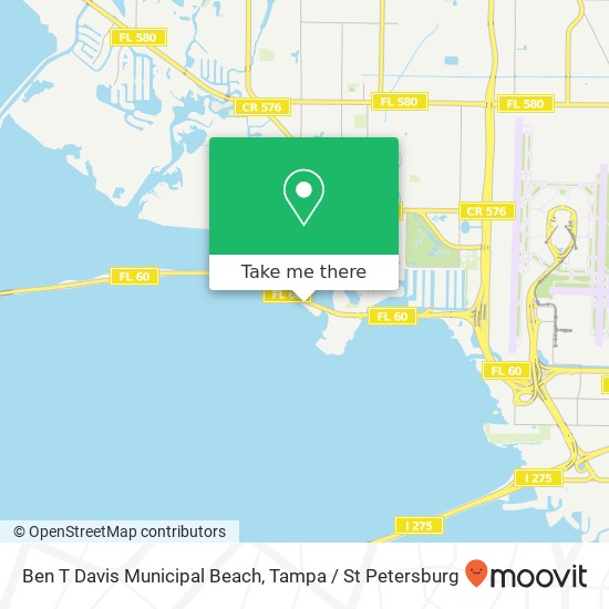 Mapa de Ben T Davis Municipal Beach