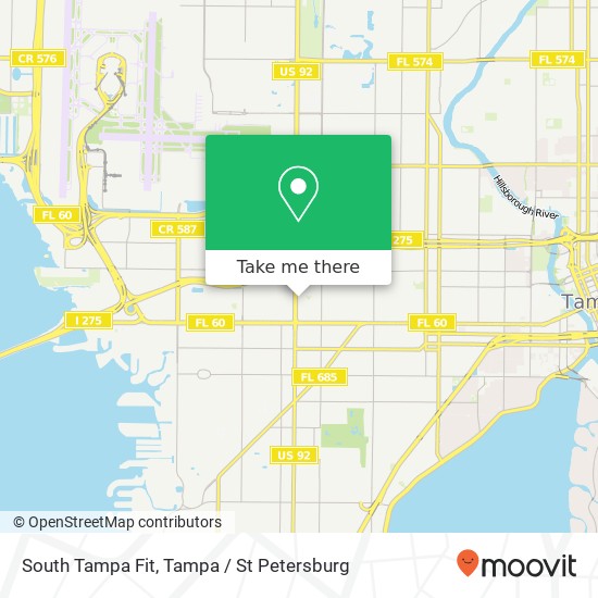 South Tampa Fit map