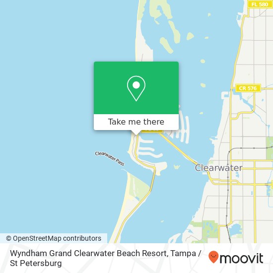 Mapa de Wyndham Grand Clearwater Beach Resort