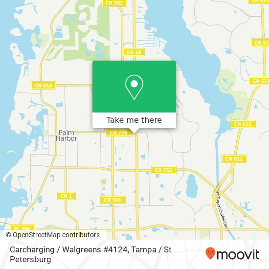 Mapa de Carcharging / Walgreens #4124