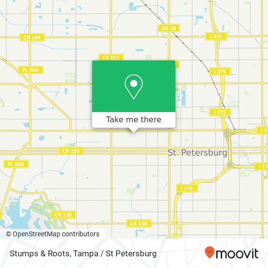 Stumps & Roots map