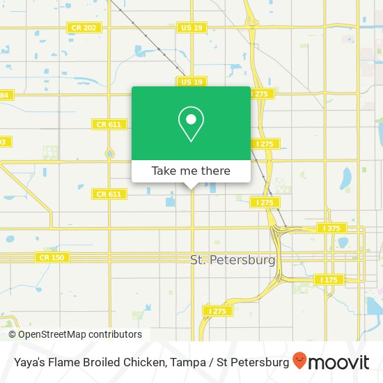 Yaya's Flame Broiled Chicken map