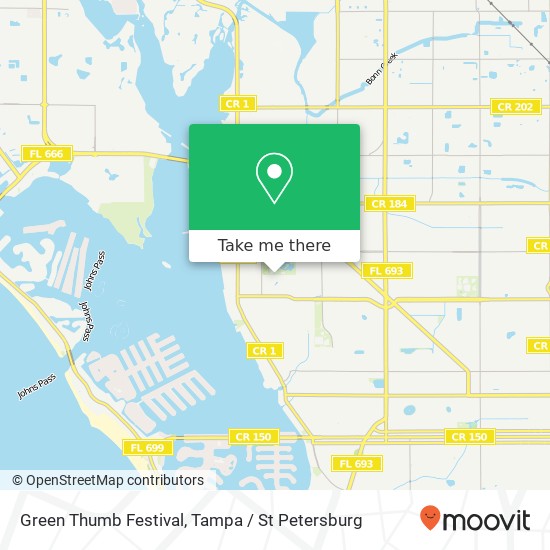 Mapa de Green Thumb Festival