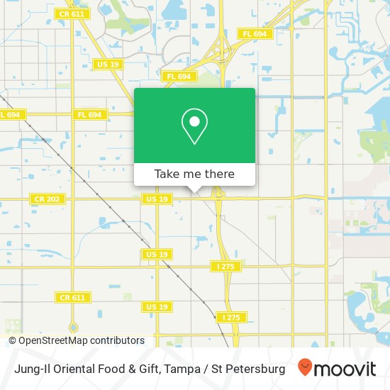 Jung-Il Oriental Food & Gift map