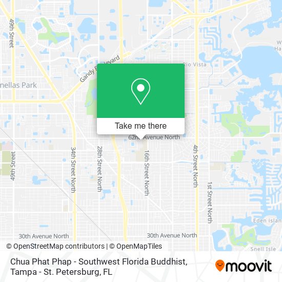 Mapa de Chua Phat Phap - Southwest Florida Buddhist