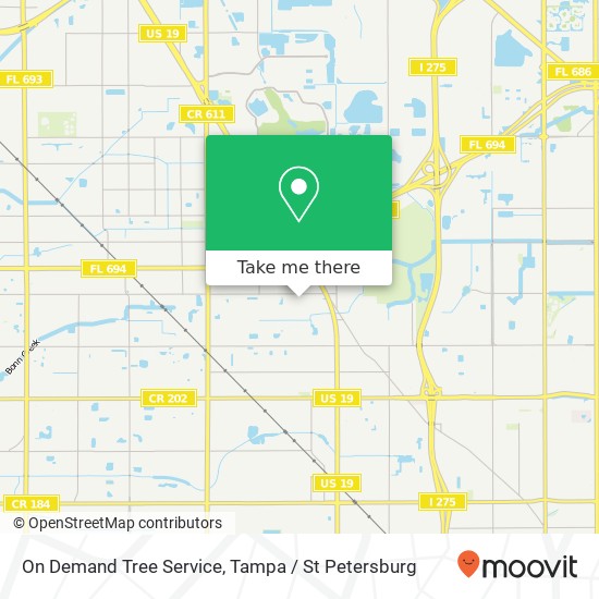 Mapa de On Demand Tree Service