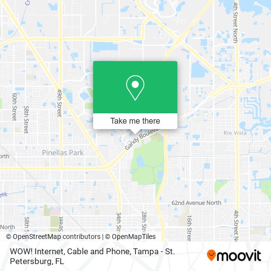 WOW! Internet, Cable and Phone map