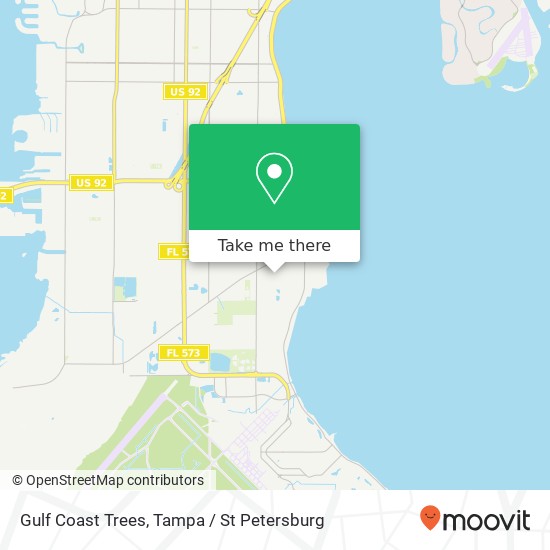 Gulf Coast Trees map