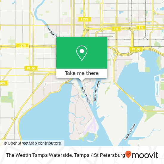 Mapa de The Westin Tampa Waterside