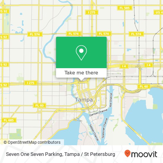 Mapa de Seven One Seven Parking