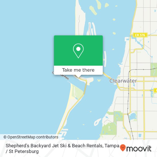 Mapa de Shepherd's Backyard Jet Ski & Beach Rentals