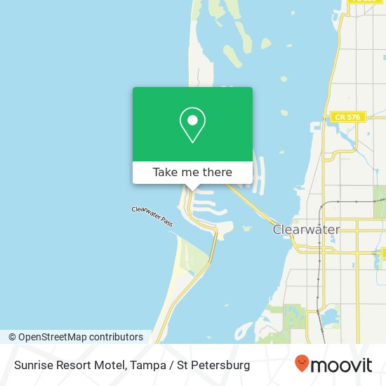 Sunrise Resort Motel map