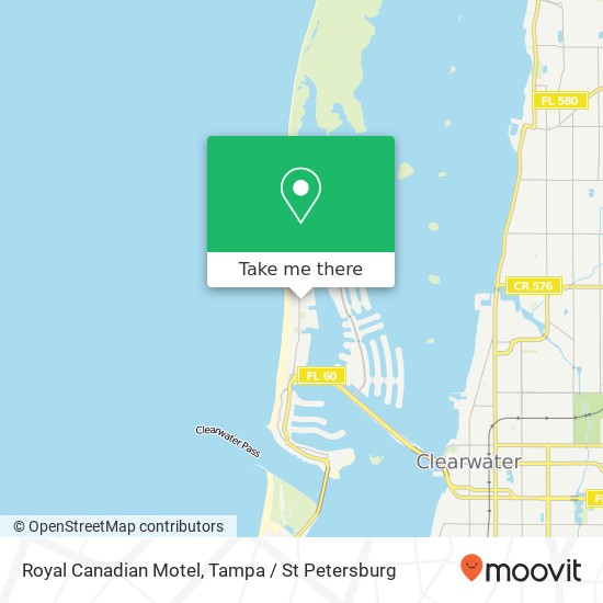 Royal Canadian Motel map