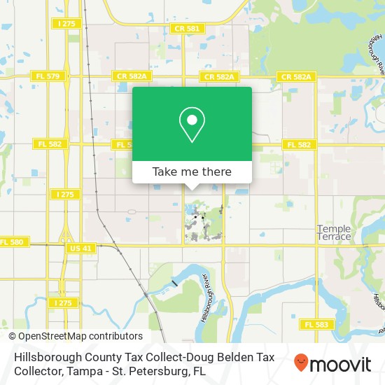 Mapa de Hillsborough County Tax Collect-Doug Belden Tax Collector