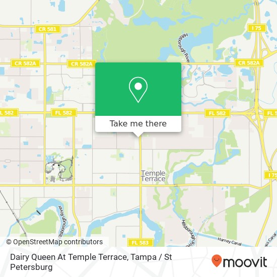 Dairy Queen At Temple Terrace map