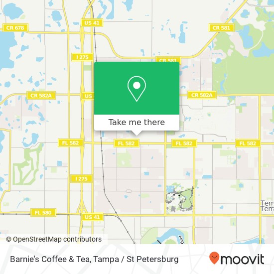 Barnie's Coffee & Tea map