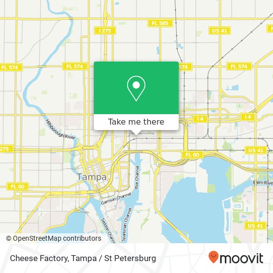 Mapa de Cheese Factory