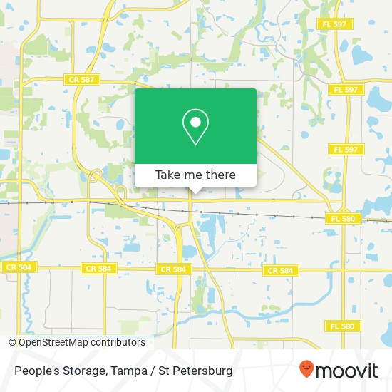 People's Storage map