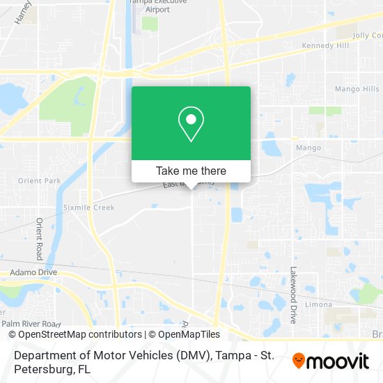 Mapa de Department of Motor Vehicles (DMV)