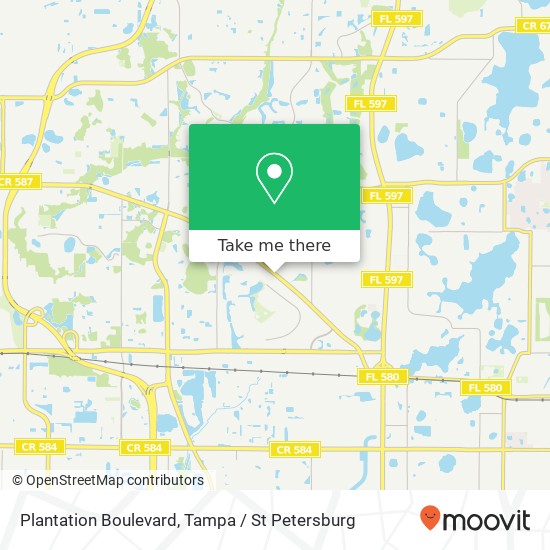 Plantation Boulevard map