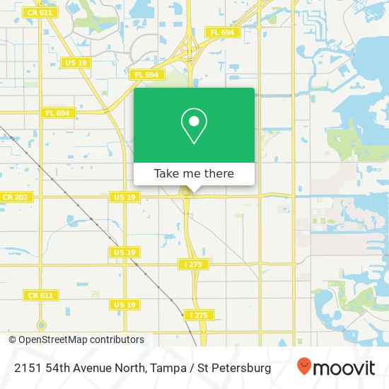 Mapa de 2151 54th Avenue North