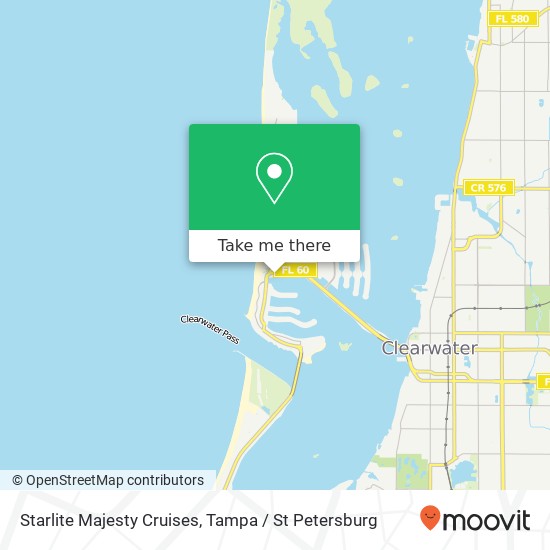 Starlite Majesty Cruises map