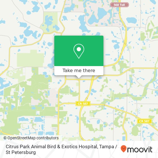 Mapa de Citrus Park Animal Bird & Exotics Hospital