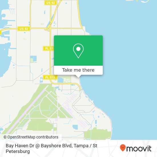 Bay Haven Dr @ Bayshore Blvd map