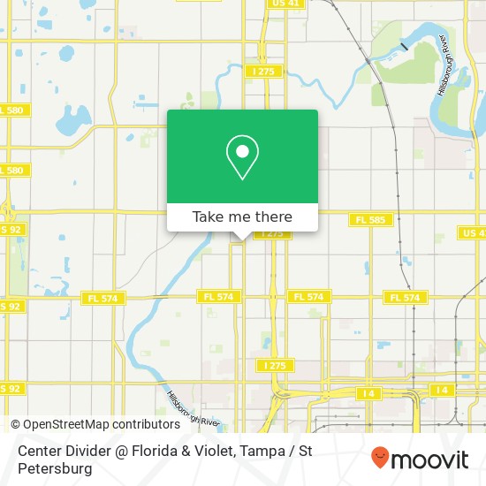 Mapa de Center Divider @ Florida & Violet